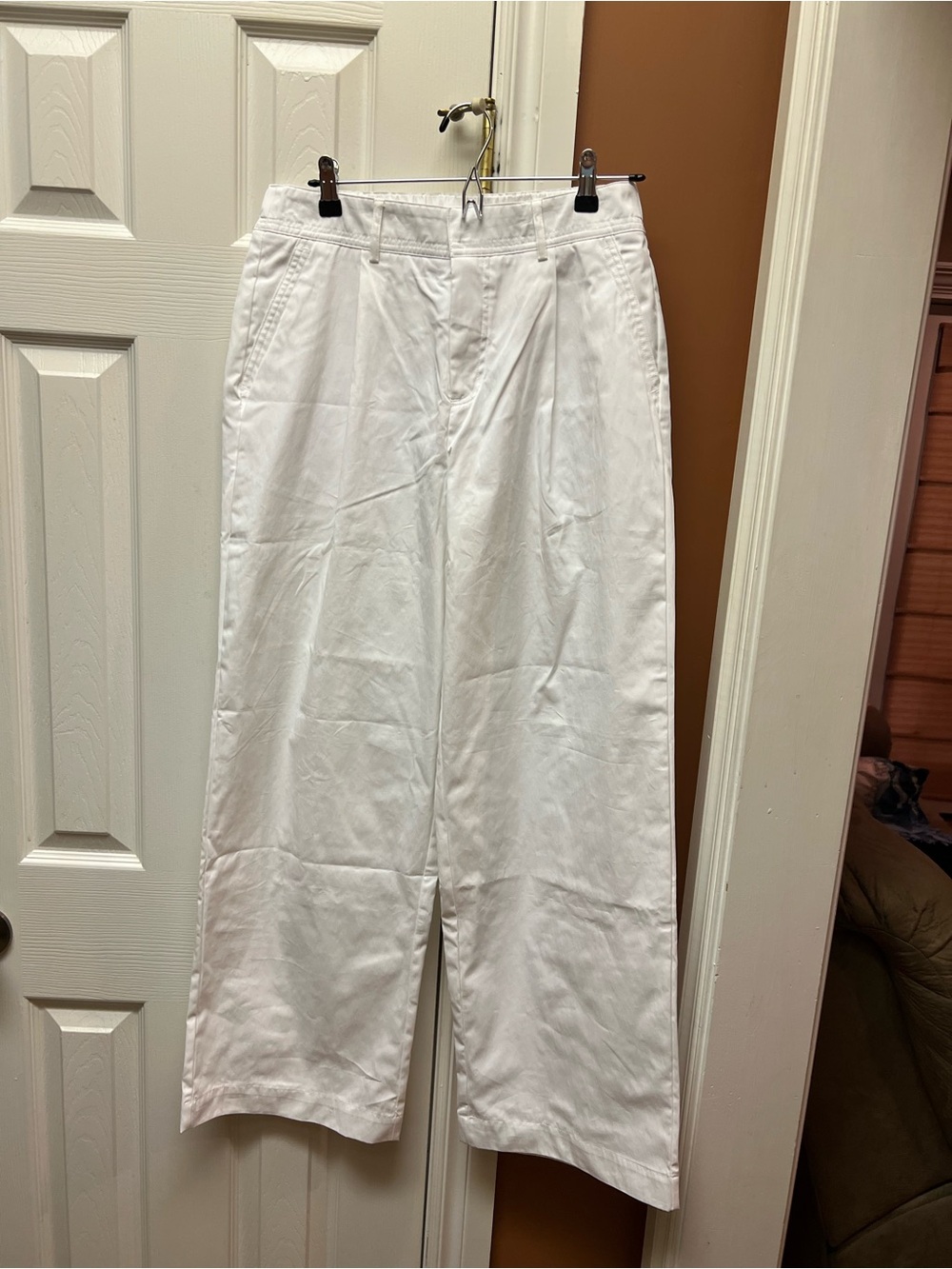 89th & Madison Bright White Wide-Leg Pants